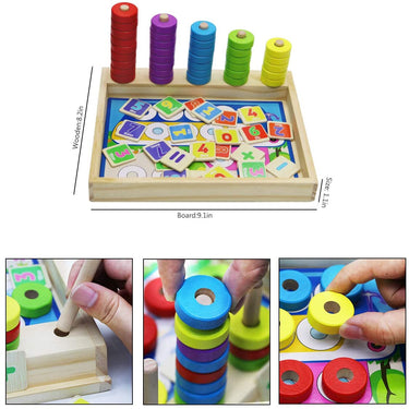 EcoToys MathMaster | Juega y aprende - Juego educativo de madera para calcular para niños